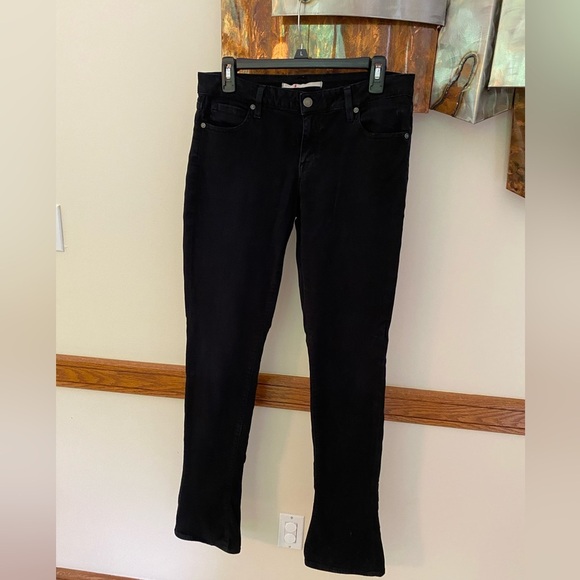 Vince Long Baby Bell Jeans Size 30 Black - Picture 1 of 8